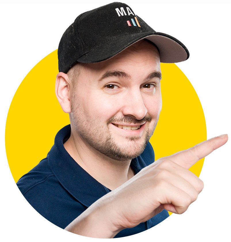 Is My Amazon Guy Legit 9 A man wearing a baseball cap is pointing to the camera in this Amazon-related video.