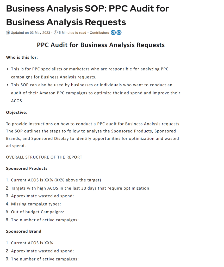 Marketplace account management ppcp for Amazon business analysis requests.