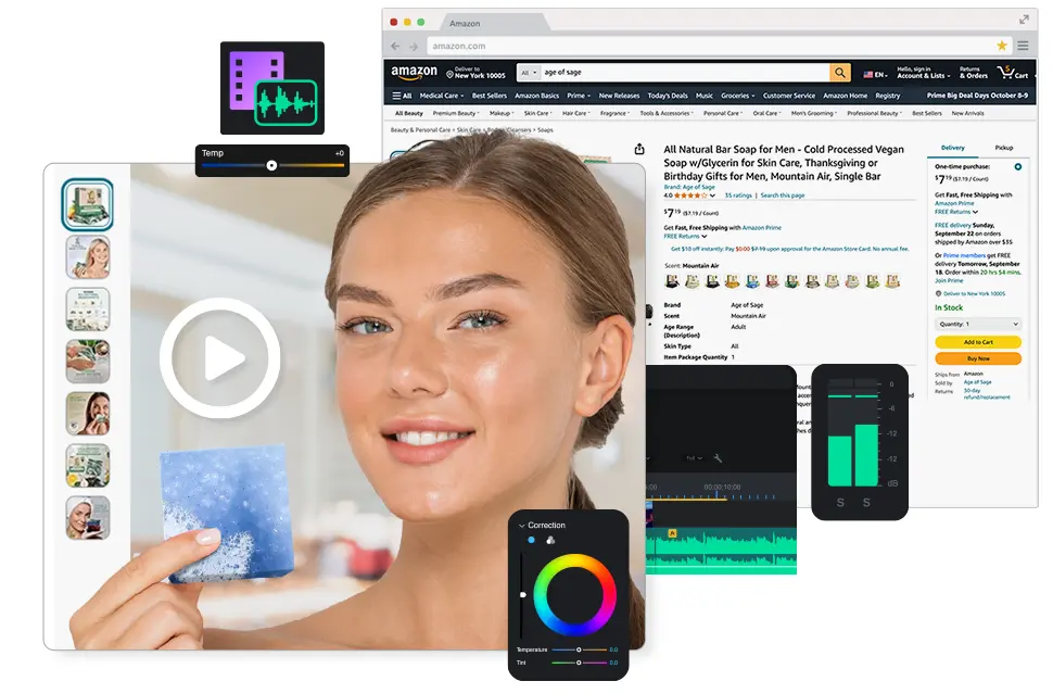 Professional Amazon listing video creation