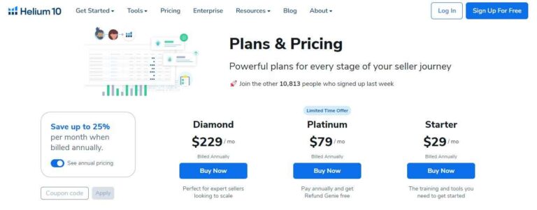 Helium 10 vs Jungle Scout: 2024 Amazon Seller Tools Comparison 2 Amazon Seller Tools Helium 10 vs Jungle Scout Pricing H10