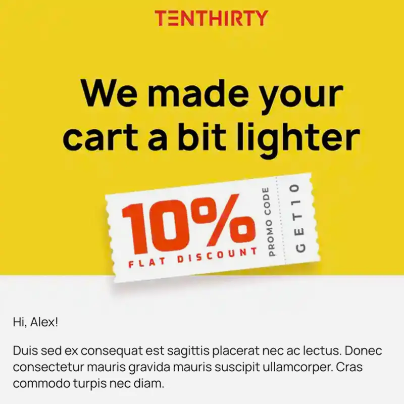 Abandoned cart email marketing for business growth