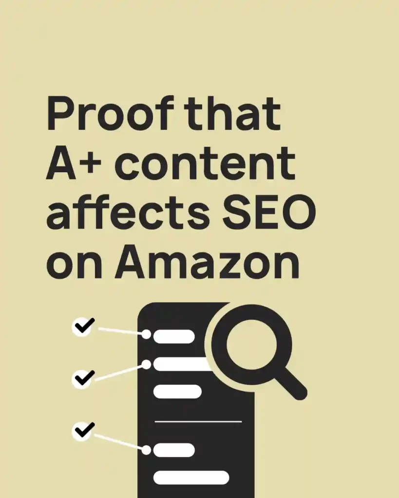 Proof that A content affects SEO on Amazon 1 copy