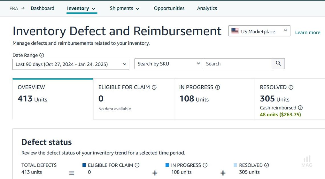 Amazon Launched New Inventory Defect and Reimbursement Portal: 6 Actionable Insights for Amazon Sellers 1 Amazon Launched New Inventory and Reimbursement Portal Inline Image