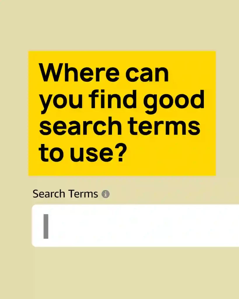 Where can you find good search terms to use 1 copy