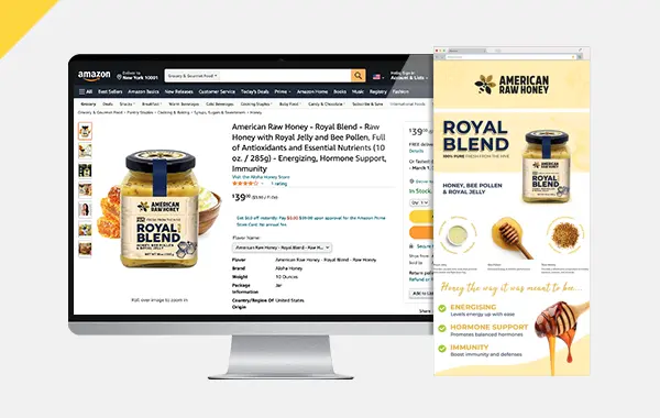 Design v2 6 Full listing optimization graphic design for Amazon