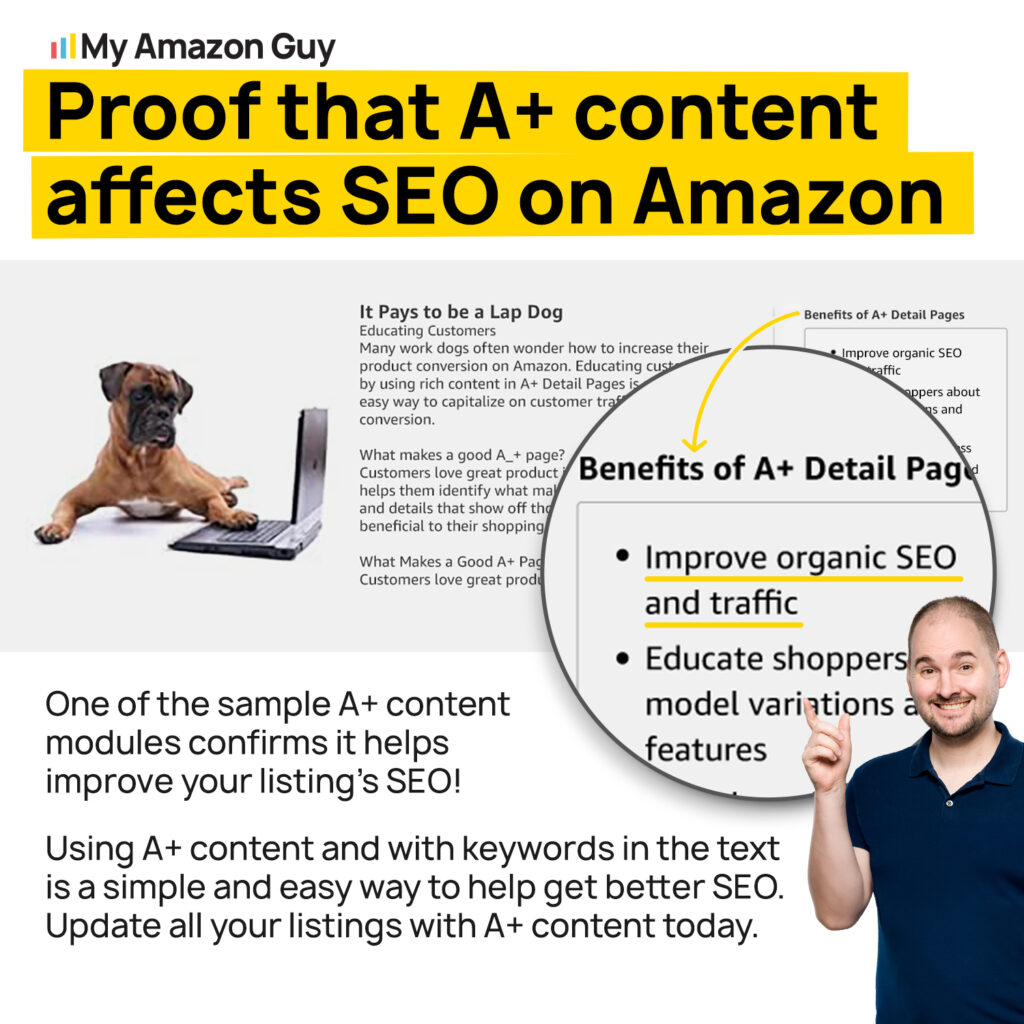 Amazon Pet Products Proof that A content affects SEO on Amazon