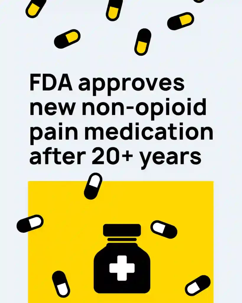 FDA approves new non opioid pain medication after 20 years copy