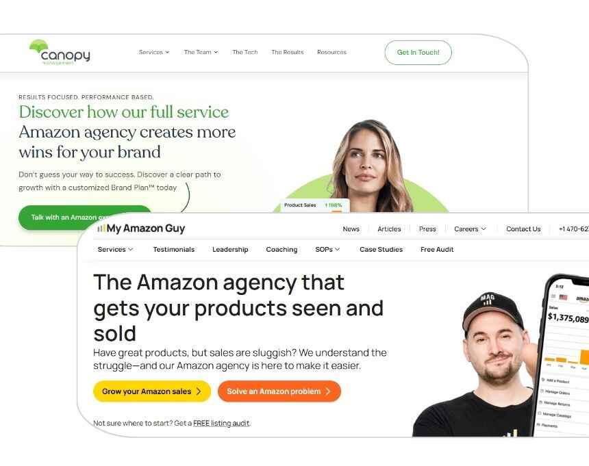 My Amazon Guy vs Canopy Agency Comparison