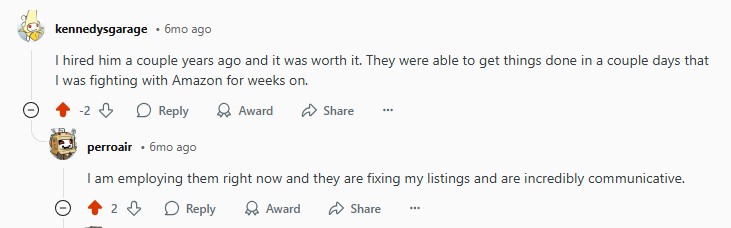My Amazon Guy vs Canopy MAG client support on Reddit