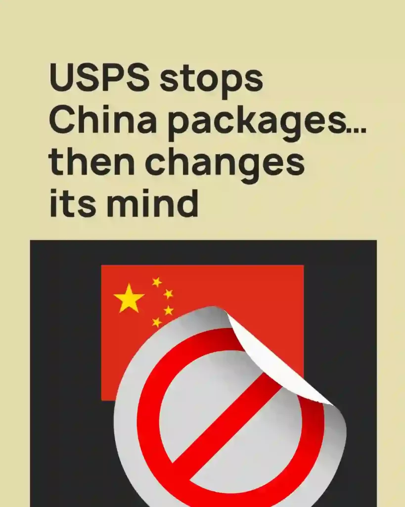 USPS stops China package