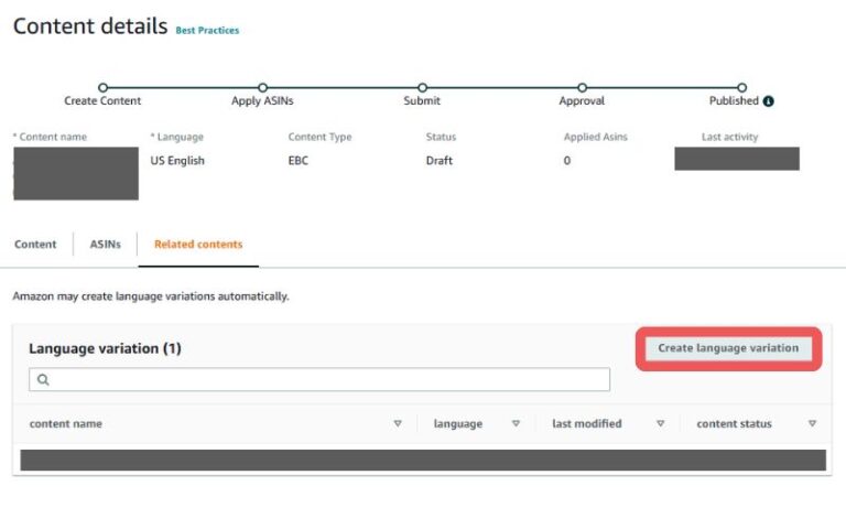 Amazon Premium A+ Content FAQs - Click Create Language Variation