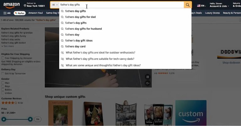 Amazon Search Trends Shift Search recommendations