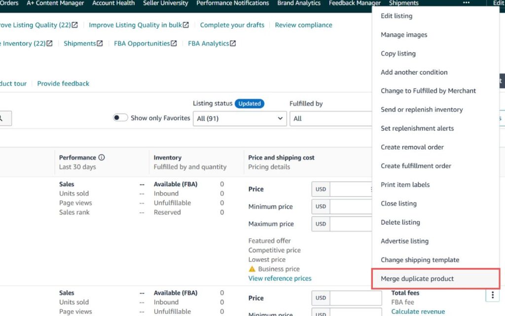 How to Successfully Change UPC Code on Amazon - Create a New ASIN and Merge Step 3