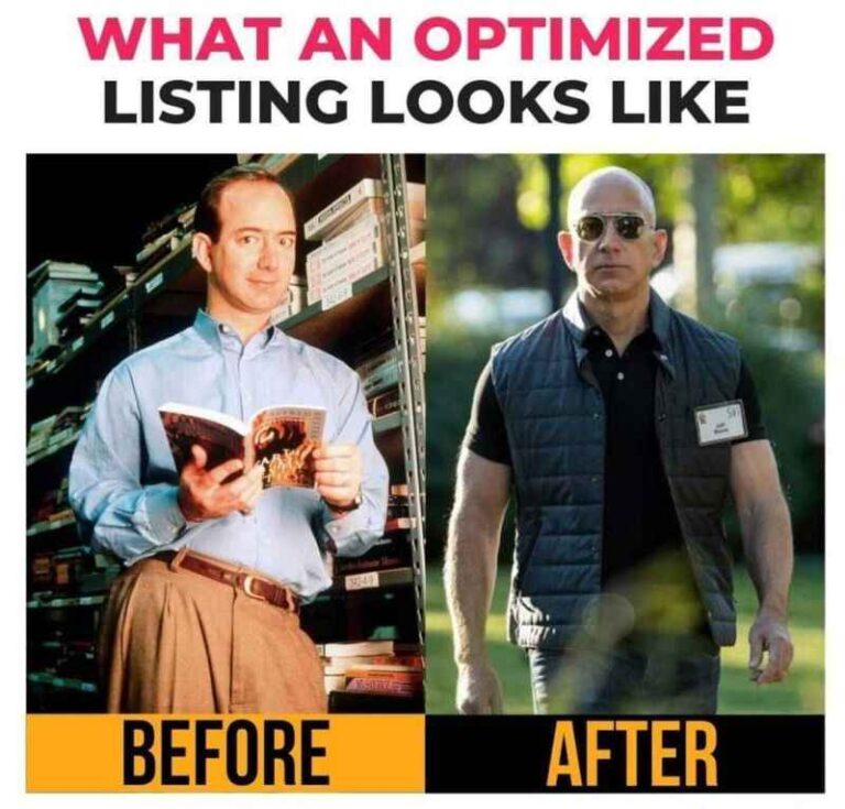 Learn Amazon Selling From LinkedIn Posts: The Top 10 You Can't Afford to Miss 2 Learn Amazon selling from LinkedIn posts Optimized vs unoptimized listing meme