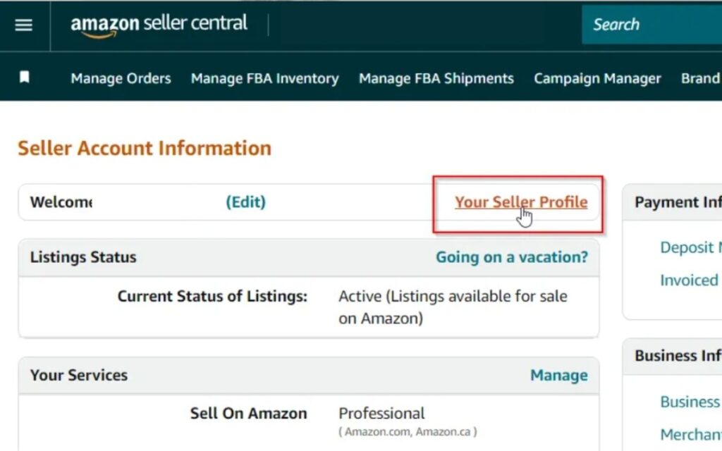 How to Find My Amazon Store Link - Click on Your Seller Profile