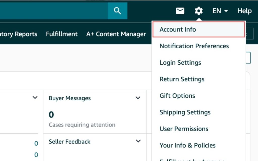 How to Find My Amazon Store Link Select Account Info