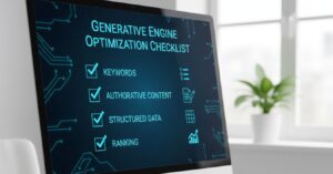 Generative AI Optimization On and Off Amazon checklist of what to optimize