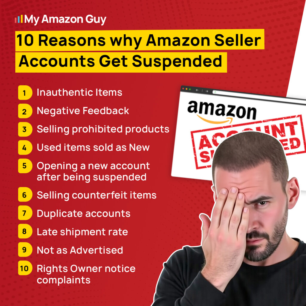 How to Unsuspend Your Amazon Account - 10 Reasons Why Amazon Seller Accounts Get Suspended