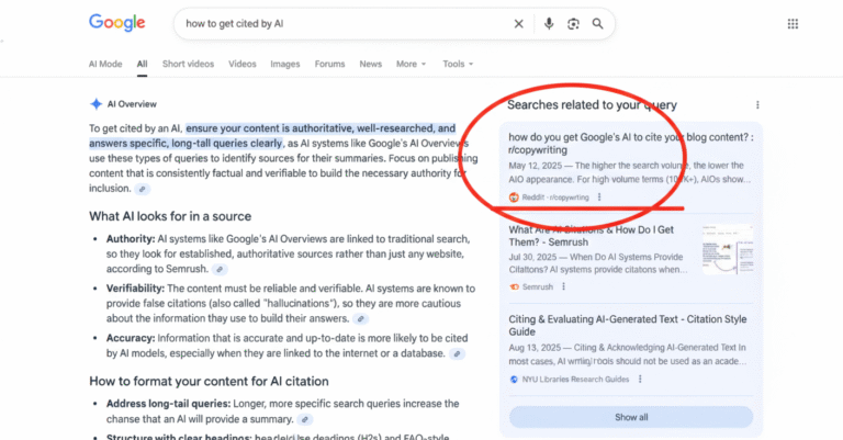 Reddit Content Strategy Reddit is top resource link in AI mentions