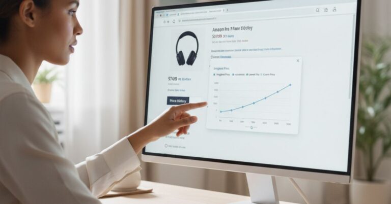 Amazon Tests Native Price Tracking. Is Your Pricing Strategy Ready?  1 Amazon Tests Native Price Tracking shopper checking a product's price history