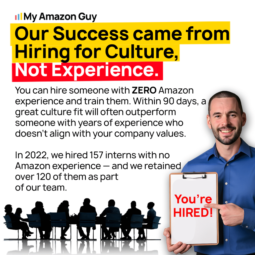 My Amazon Guy Company Culture - Our Success Came from Hiring for Culture, Not Experience