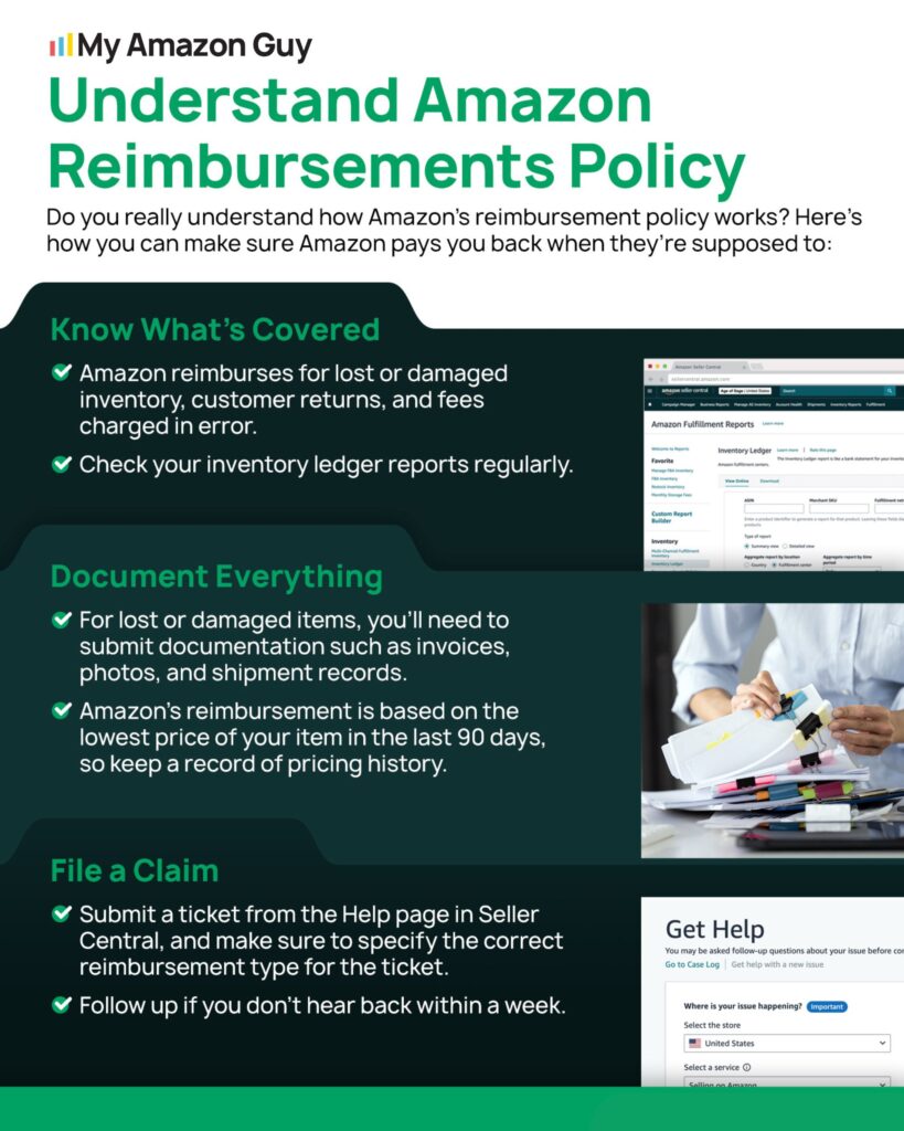 Amazon Reimbursement Service Provider vs Amazon Reimbursement Software Understand Amazon Reimbursements Policy