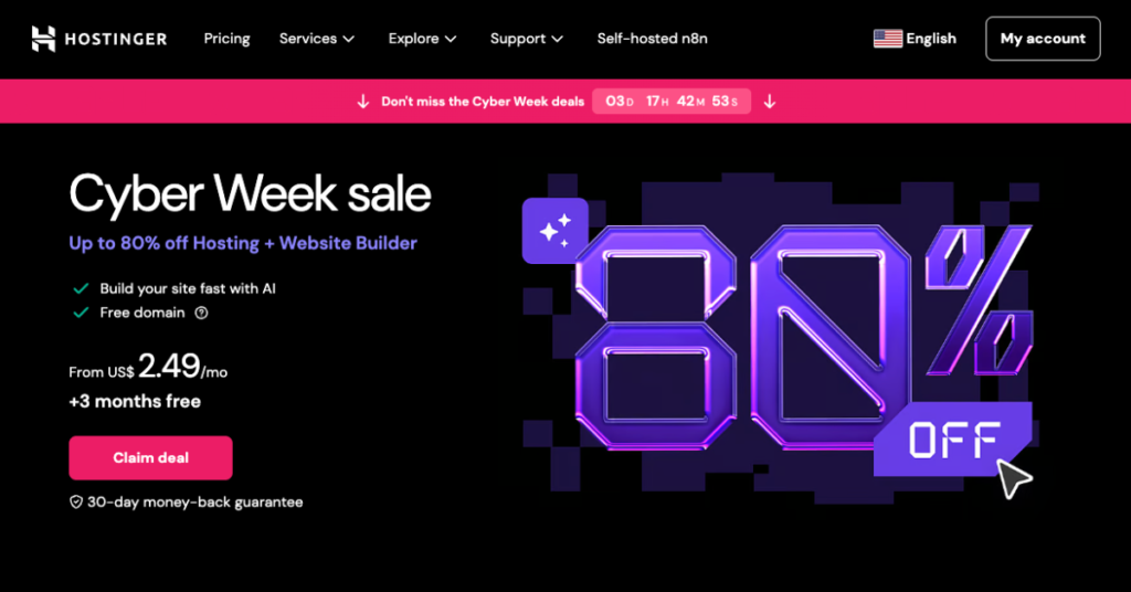 Best E commerce Website Builder Hostinger