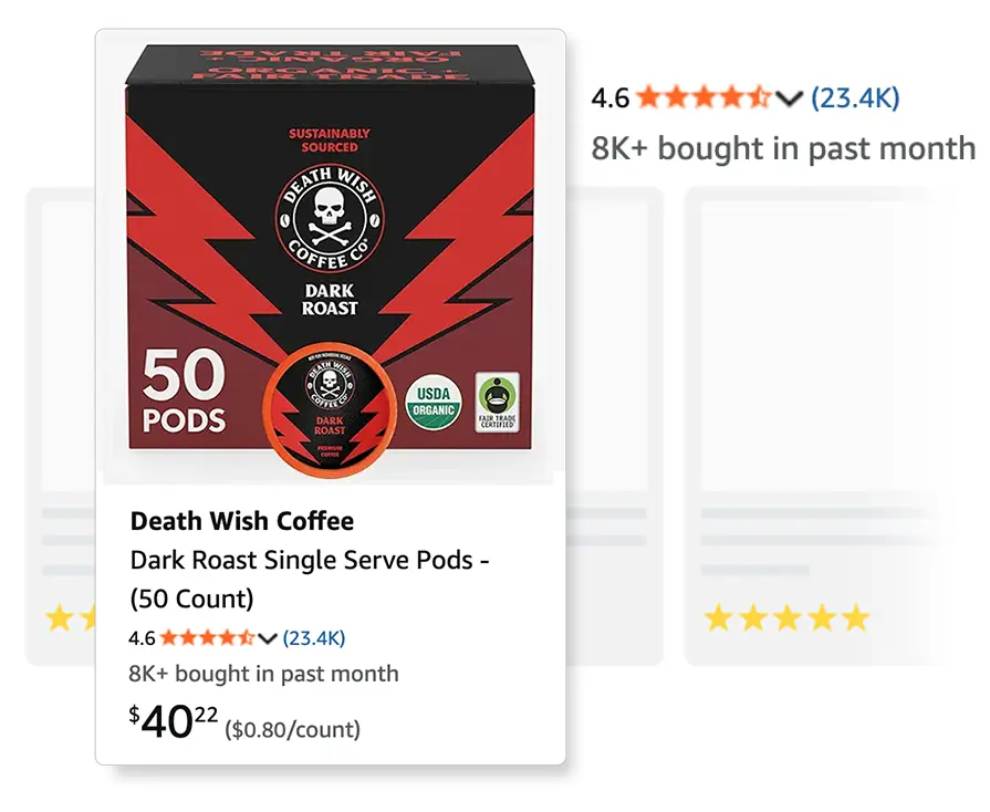 Case study header image Death wish coffee